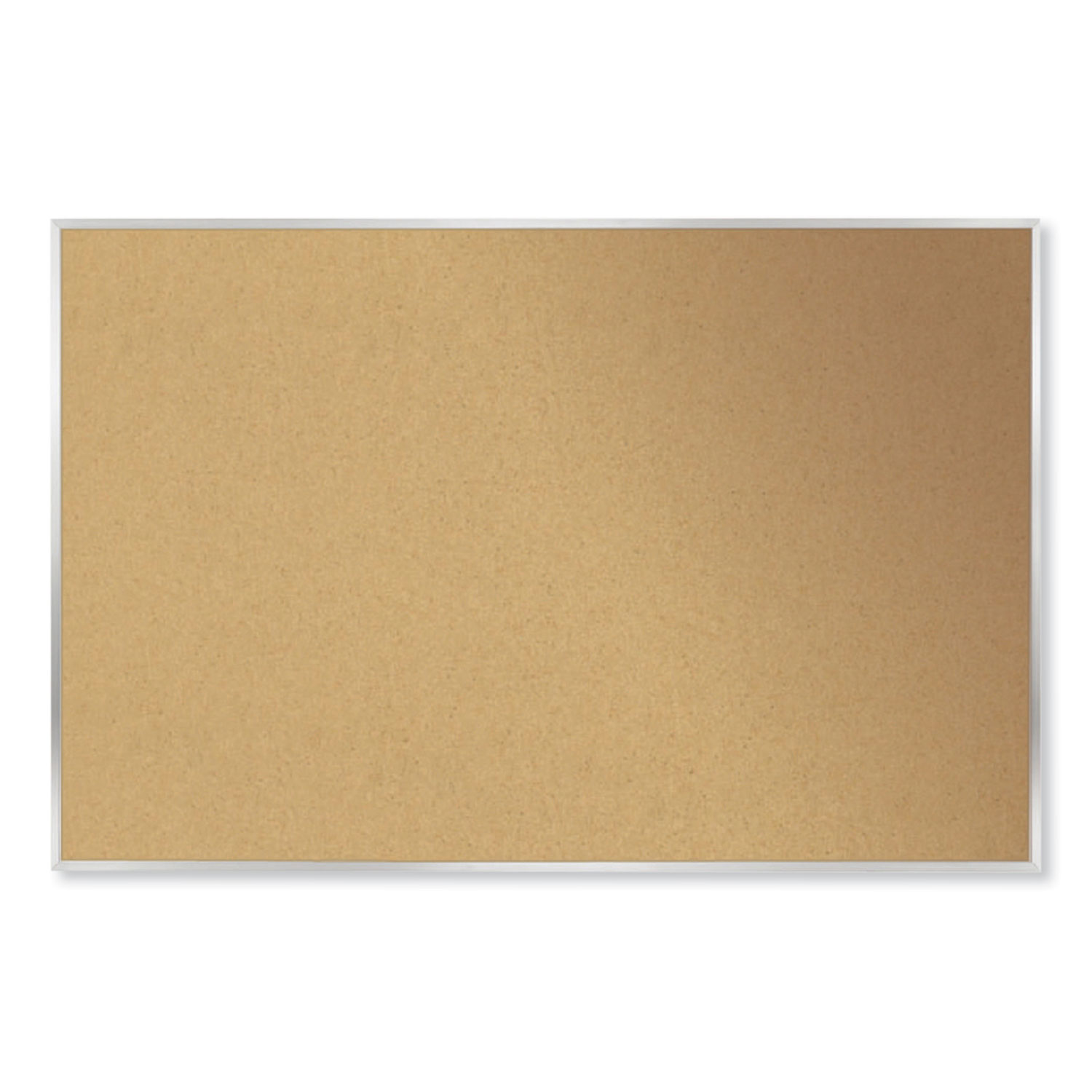 Natural Cork Bulletin Board with Wood Frame, 96.5" x 48.5", Tan Surface, Oak Finished Wood Frame