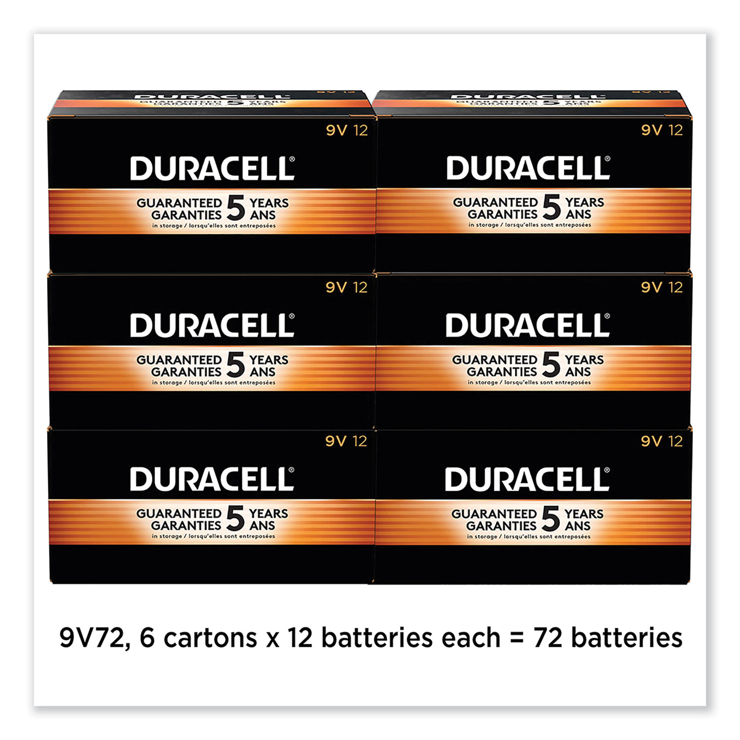 CopperTop Alkaline 9V Batteries, 72/Carton