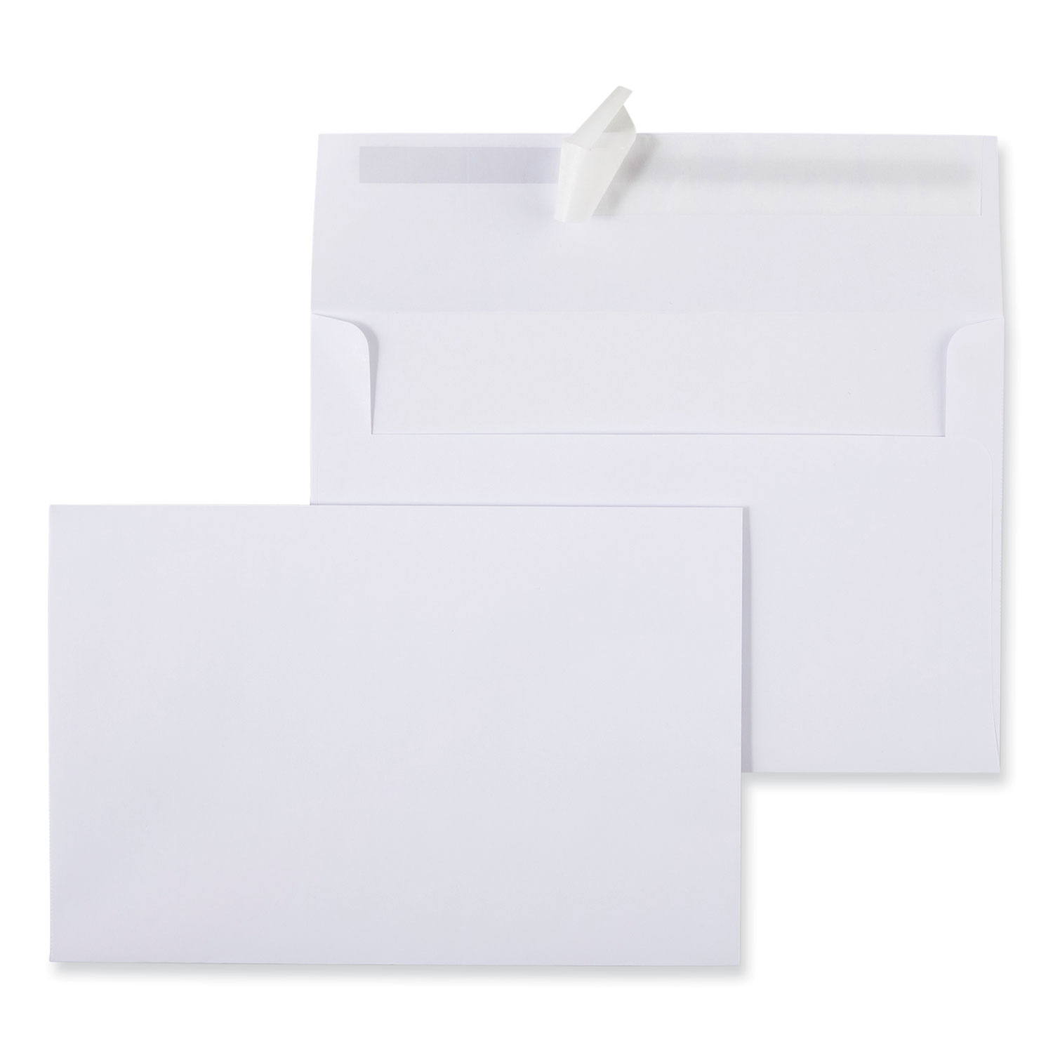 UNV36001 Peel Seal Strip Business Envelope, 9, Square Flap, Self