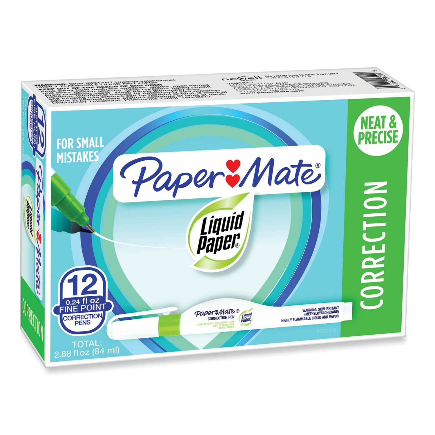 Correction Pen, 6.8 ml, White