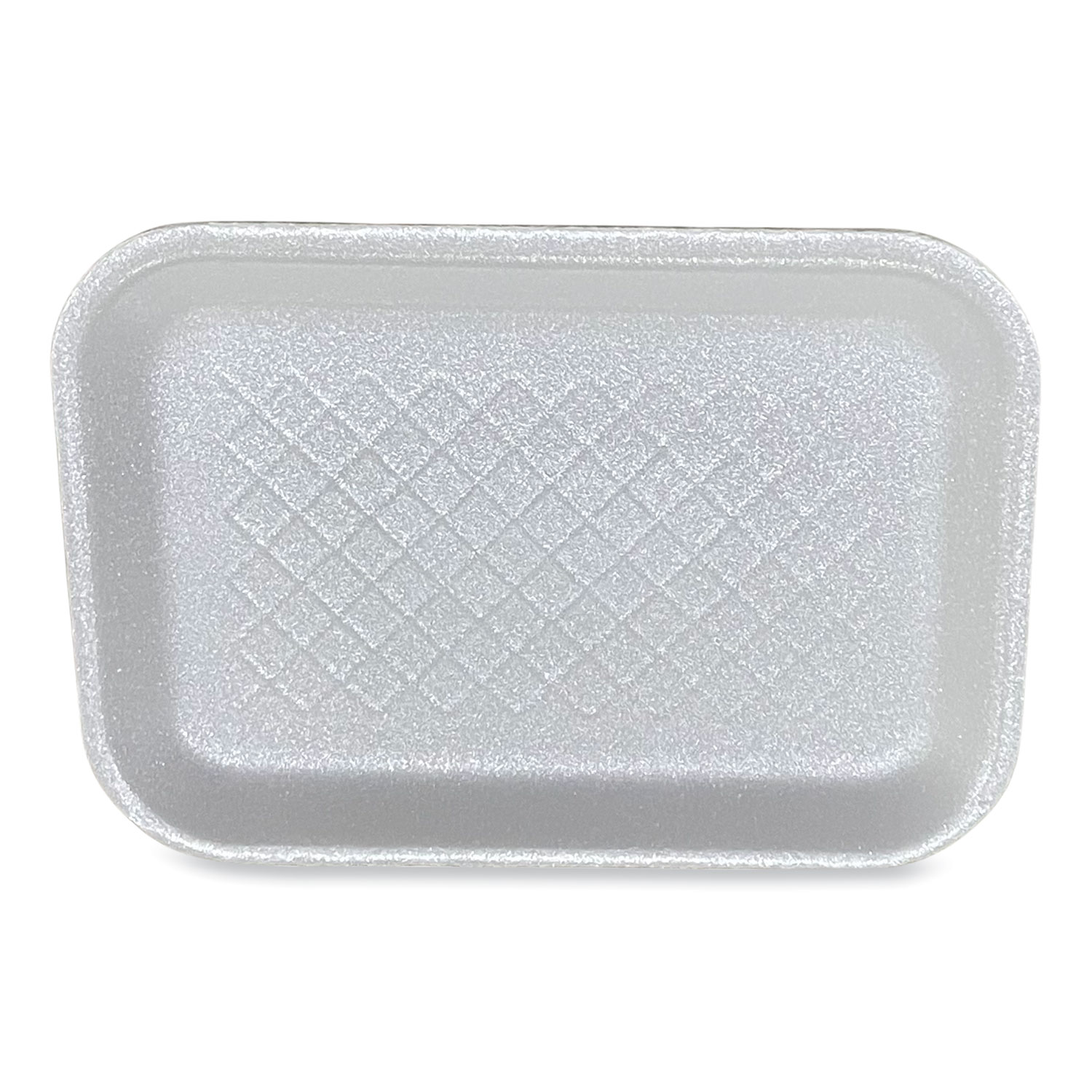 Meat Trays, #2S, 8.5 x 6 x 0.7, White, Foam, 500/Carton