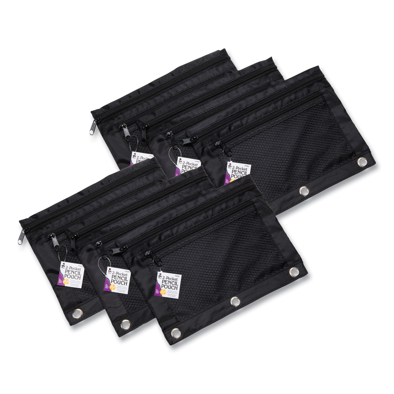 2-Pocket Binder Pencil Pouches