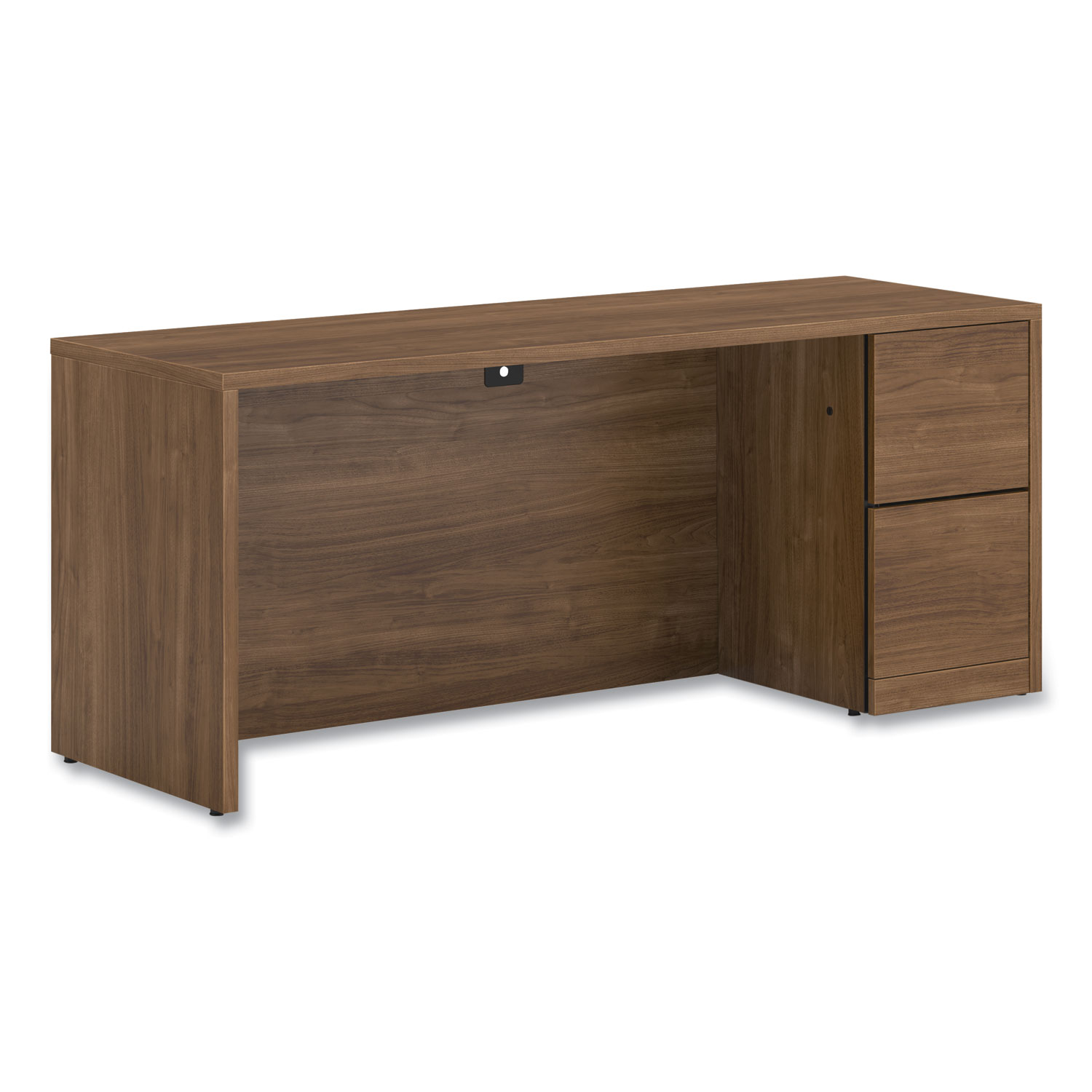 10500 Series Full-Height Right Pedestal Credenza, 72w x 24w x 29.5h, Pinnacle