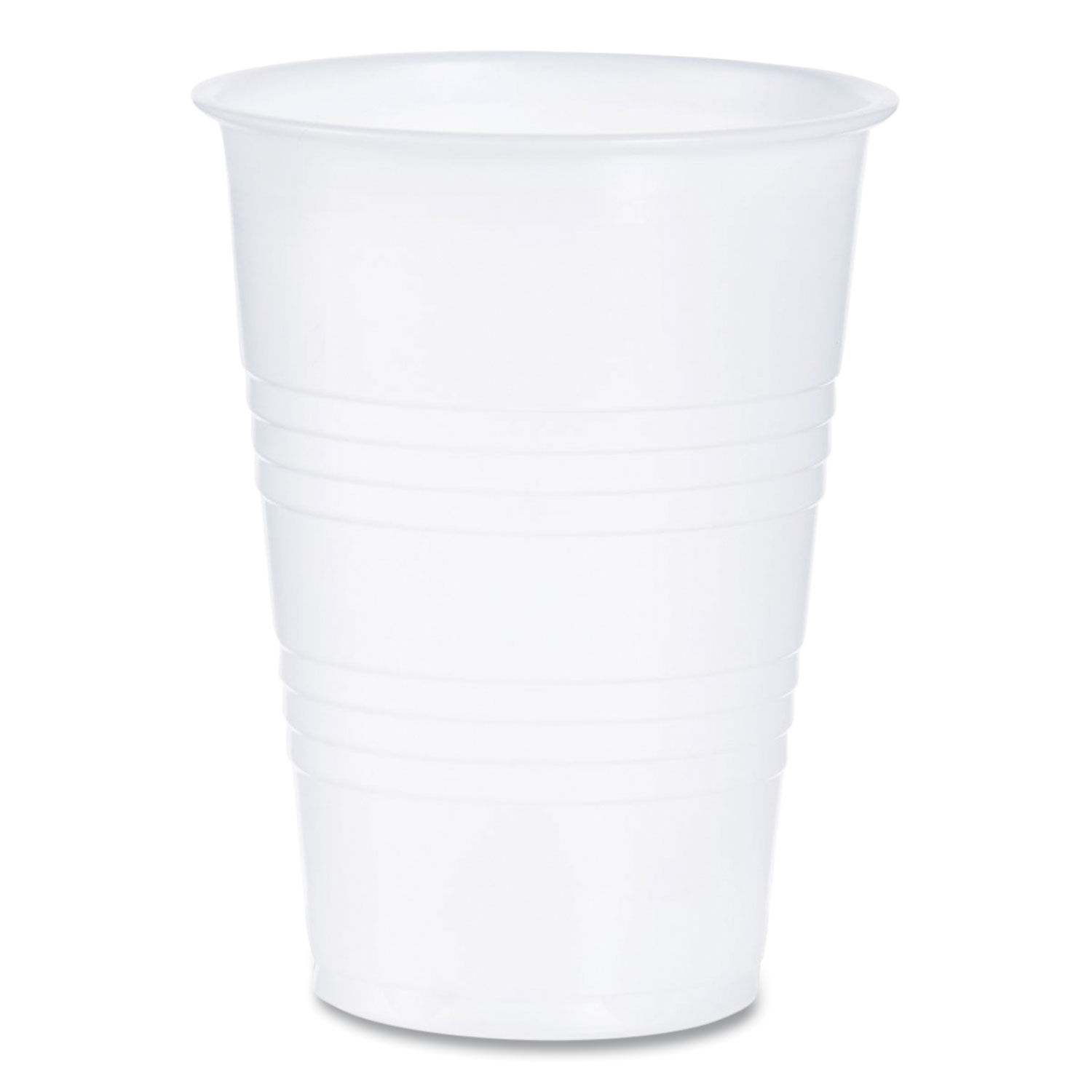 High-Impact Polystyrene Cold Cups, 10 oz, Translucent, 100 Cups/Sleeve, 25 Sleeves/Carton