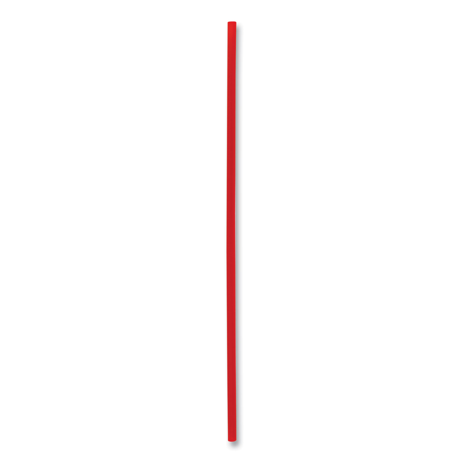 Single-Tube Stir-Straws,5.25", Polypropylene, Red, 1,000/Pack, 10 Packs/Carton