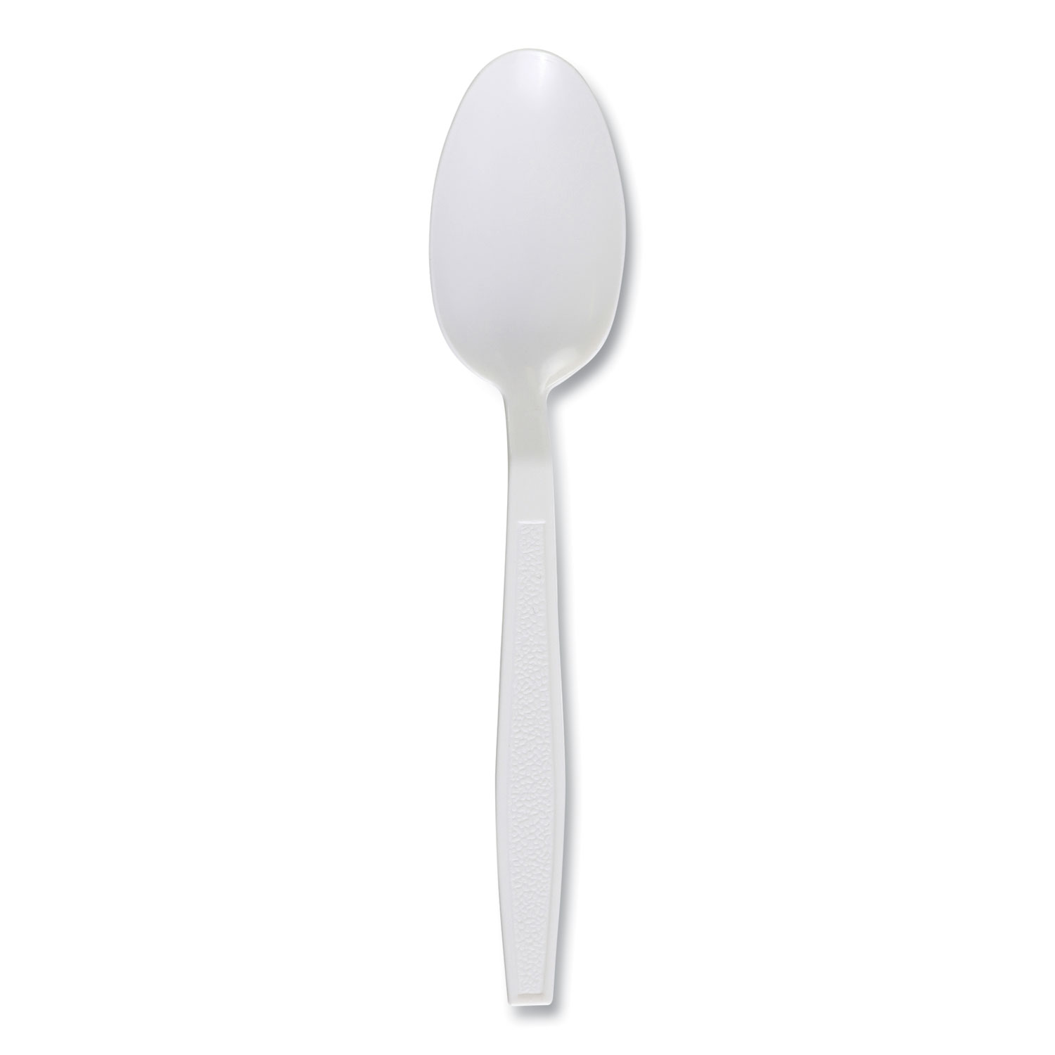 Heavyweight Polypropylene Cutlery, Spoon, Plastic, White, 1,000/Carton