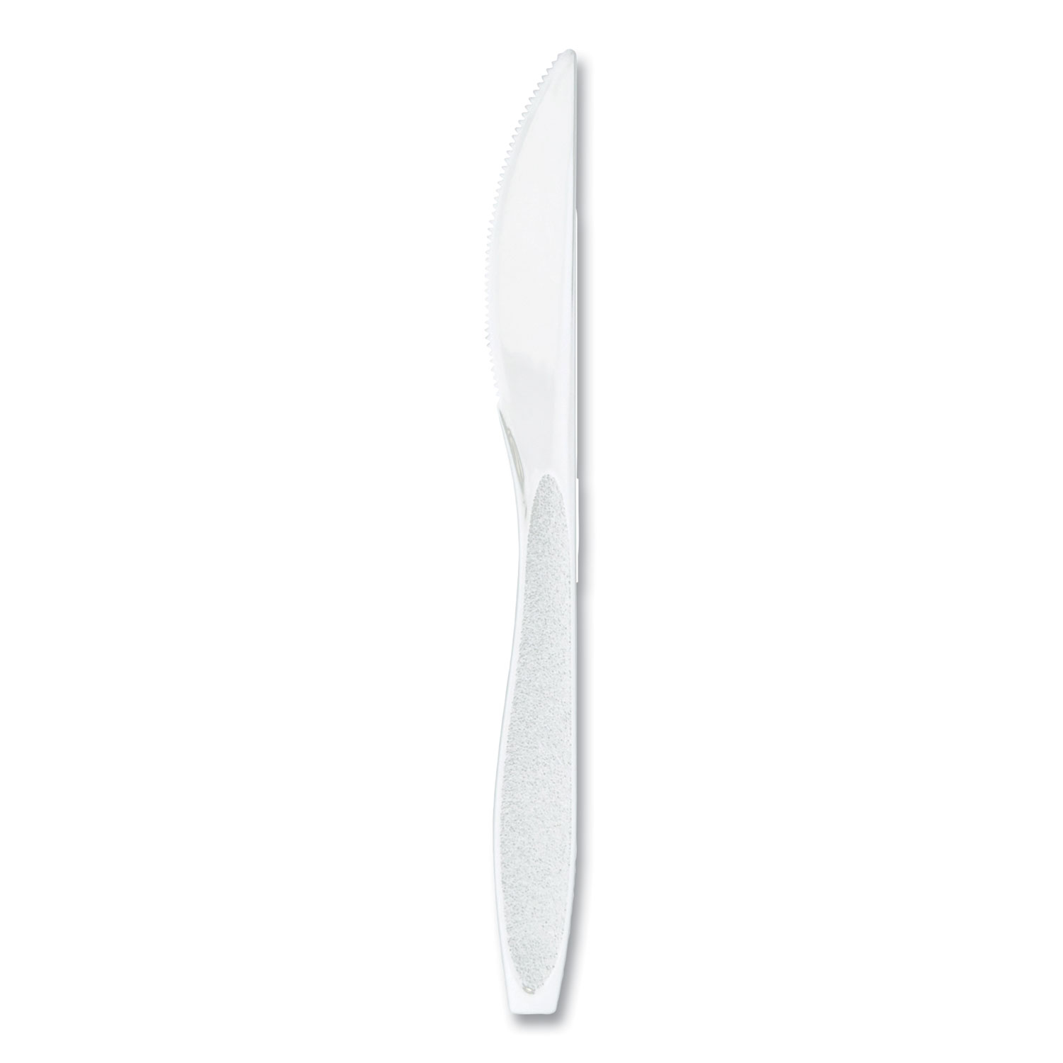 Impress Heavyweight Full-Length Polystyrene Cutlery, Knife, Plastic, White, 100/Box, 10 Boxes/Carton