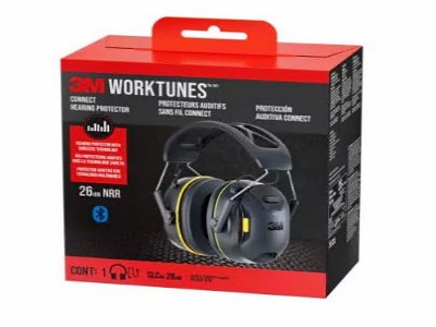 3M WorkTunes Connect Wireless Hearing Protector with Bluetooth Technology 90570-DC