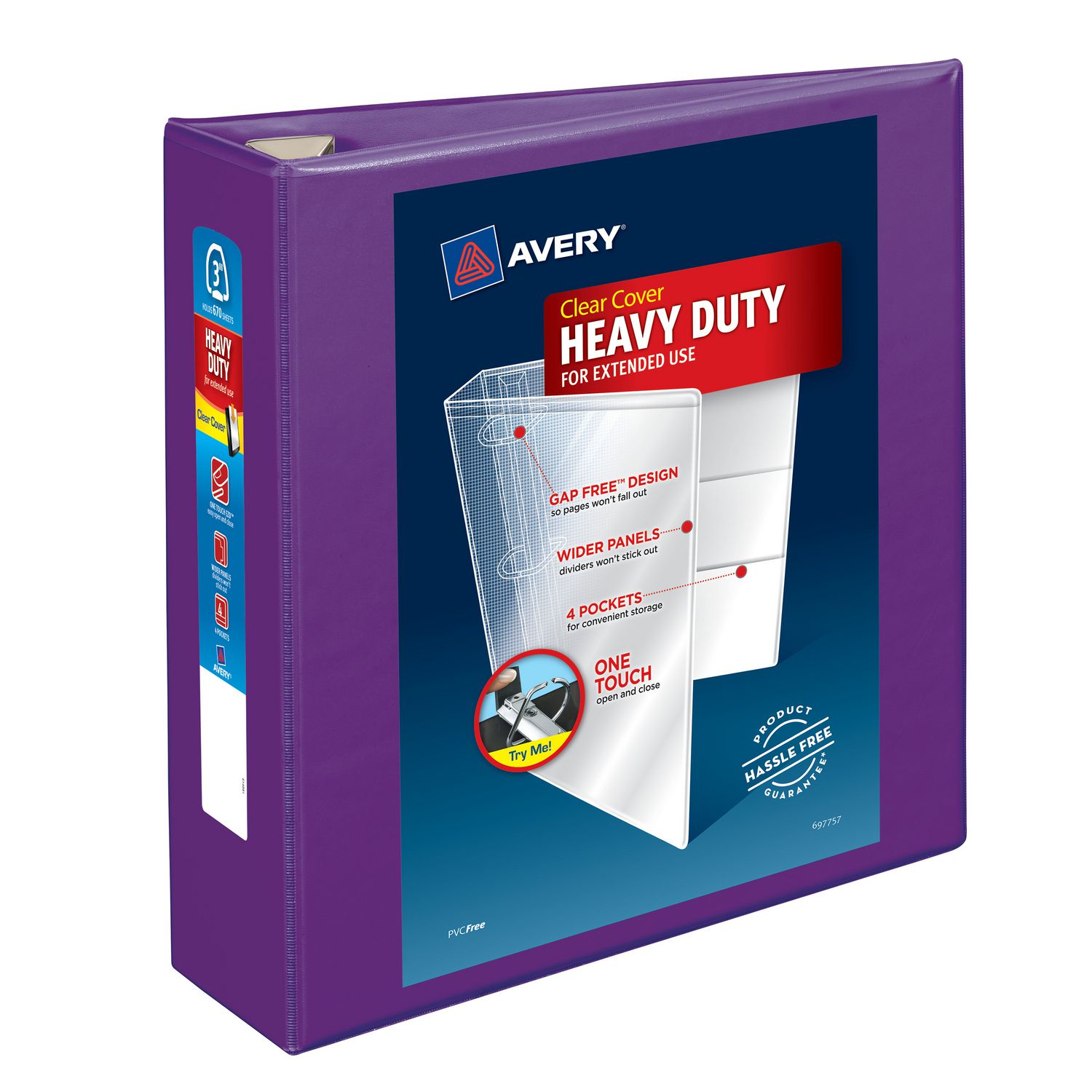 One Touch Ring Heavy-Duty View Binder