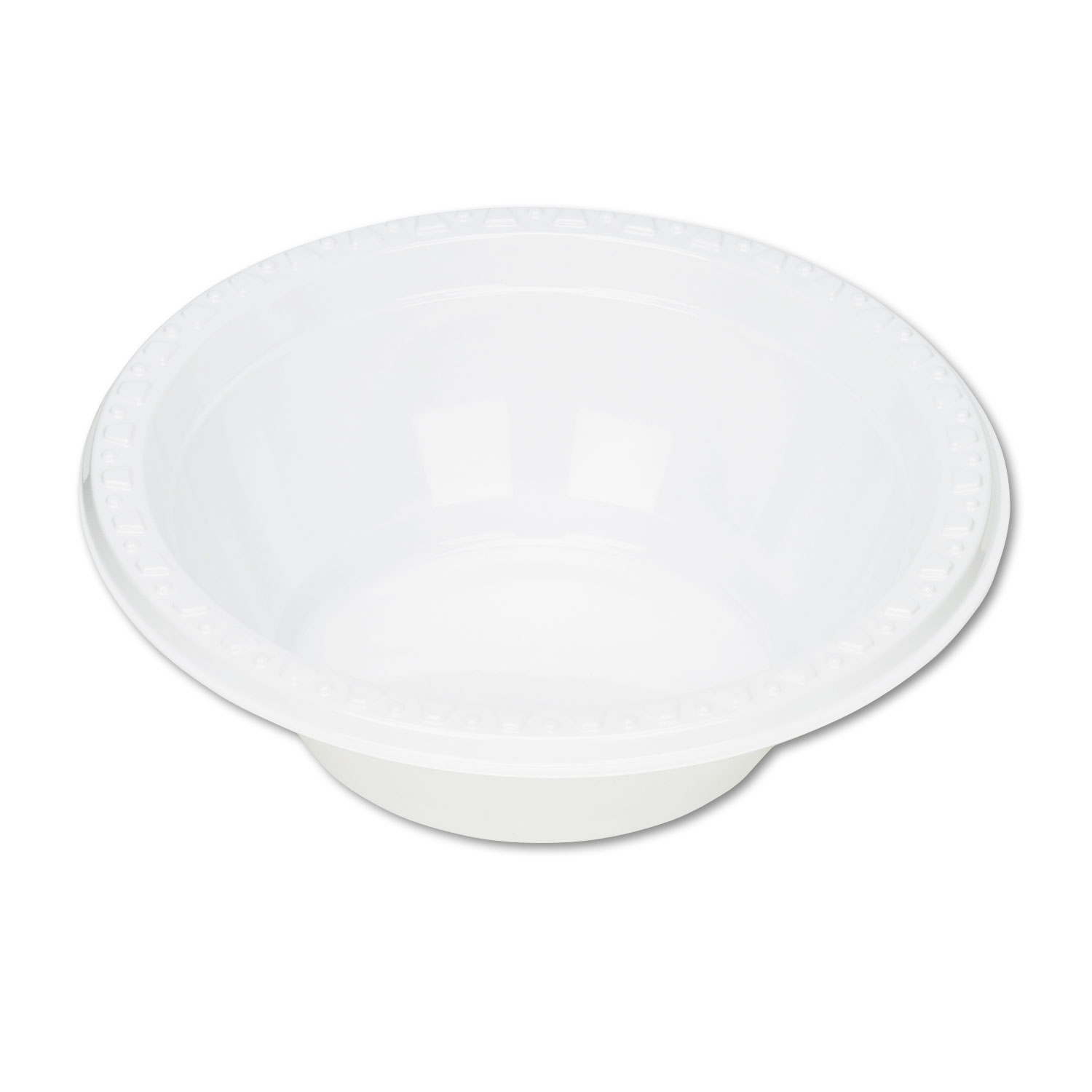 Plastic Dinnerware, Bowl, 5 oz, White, 125/Pack