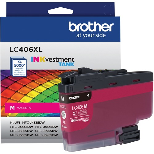 LC406XLMS INKvestment High-Yield Ink, 5,000 Page-Yield, Magenta