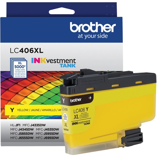 LC406XLYS INKvestment High-Yield Ink, 5,000 Page-Yield, Yellow